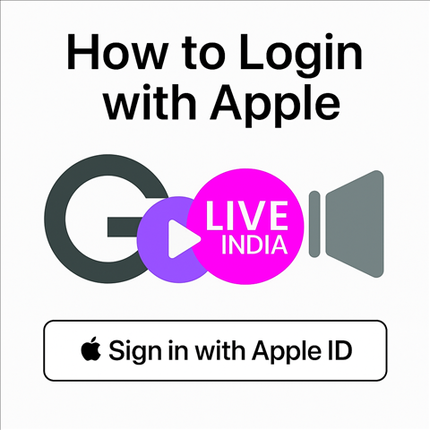 How to Log In with Apple on GoLiveIndia