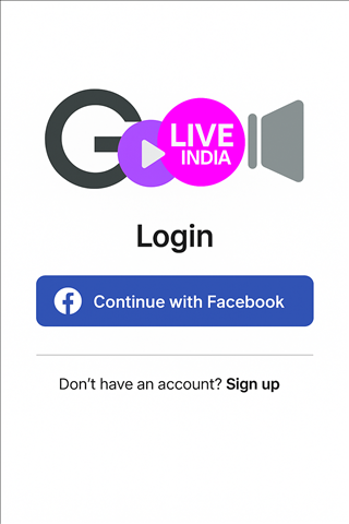 How to Log In with Facebook on GoLiveIndia