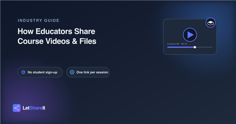 How Teachers and Trainers Share Course Videos and Class Materials